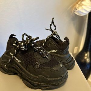 Balenciaga Toddler Black Sneakers